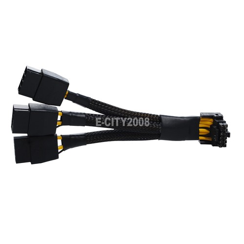 3x8pin PCI-e do 16Pin (12+4) PCI-e 5.0 Złącze 12VHPWR Kolanko 90 stopni RTX4090 - Zdjęcie 5 z 15