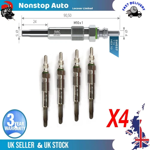 4X Glow Plugs For SUZUKI Grand Vitara II Jimny 1855084A51