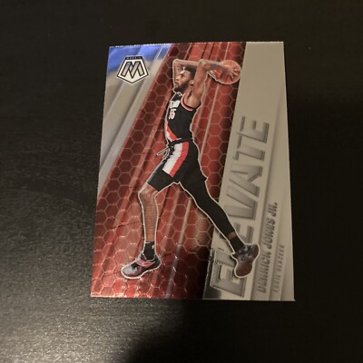 2020-21 Panini Mosaic Elevate Derrick Jones Jr. #4 Portland Trailblazers