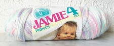 Vintage Lion Brand Jamie Prints 4 Ply Baby Yarn - 1 Skein 4.5 oz Playtime Print