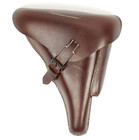 WH Pistolentasche Leder Luger 08 WKI Polizei P08 Zivil, Holster braun