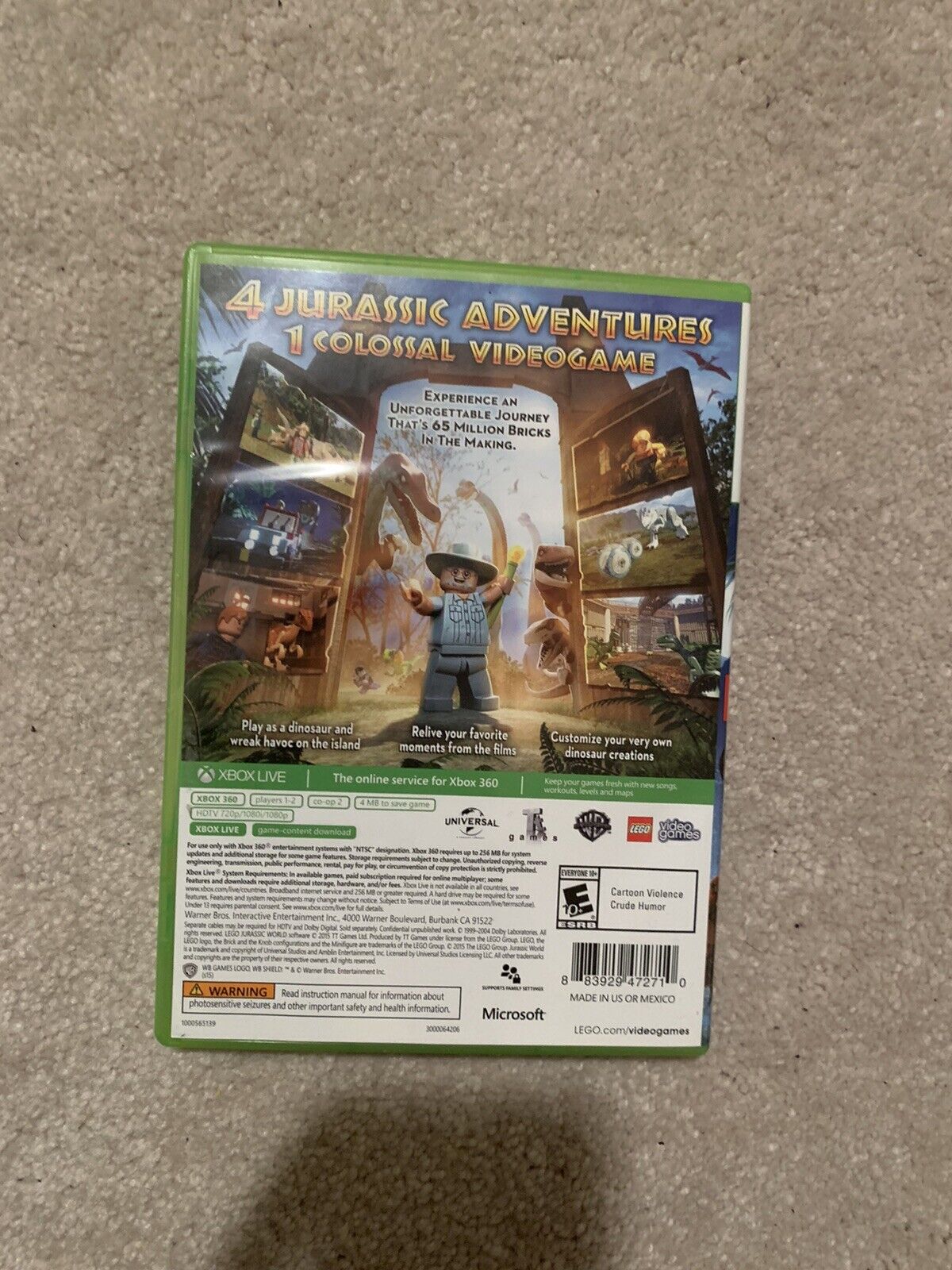 Lego Jurassic World - Xbox-360 - Microsoft - Jogos de Aventura