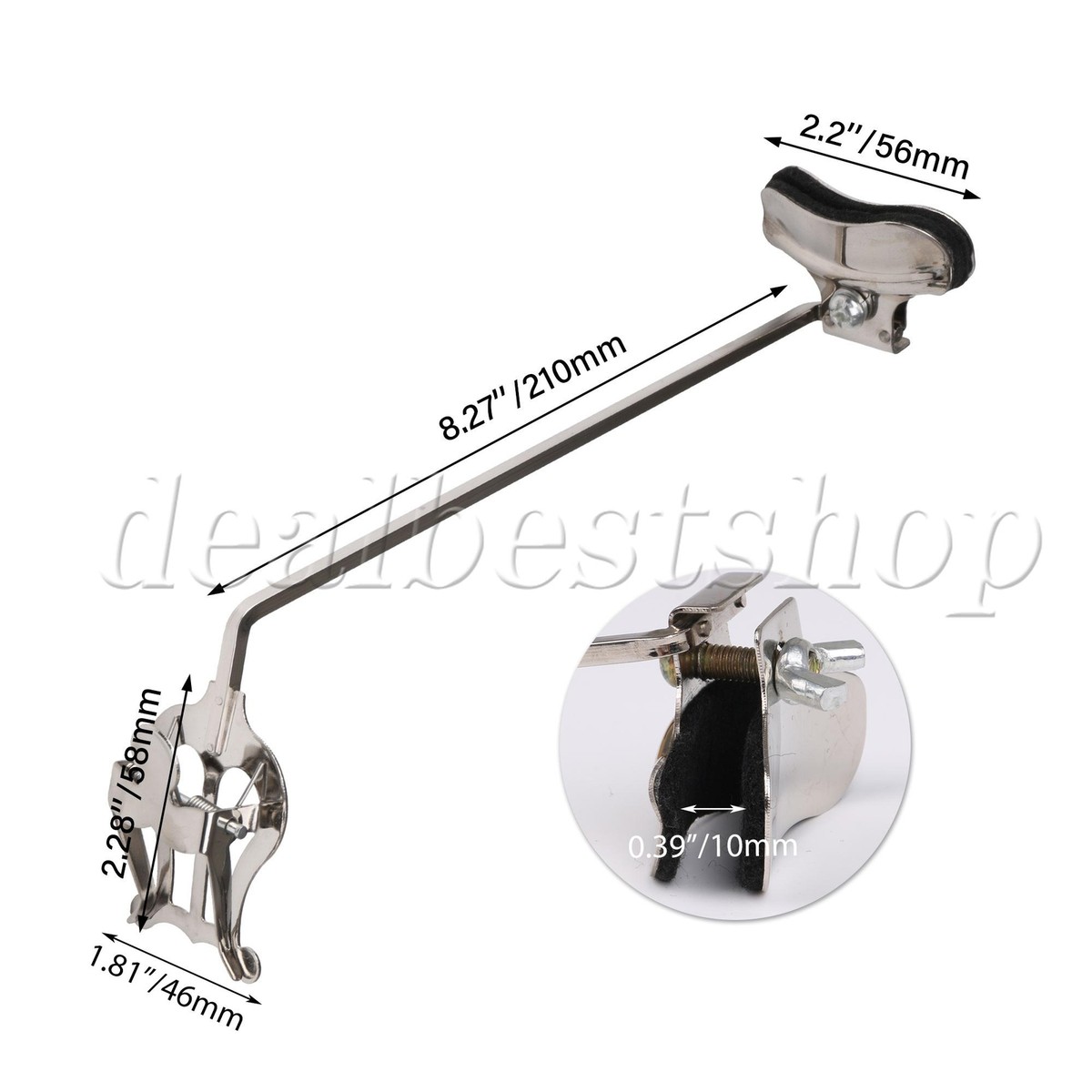 Lyre Pour Saxophone Alto – Support Partitions Métal – Pour Fanfares, Défilés – Clip Embouchure Pratique