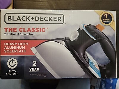 Black & Decker The Classic Iron Steam Dry F67E With Box and Manual Auto ...
