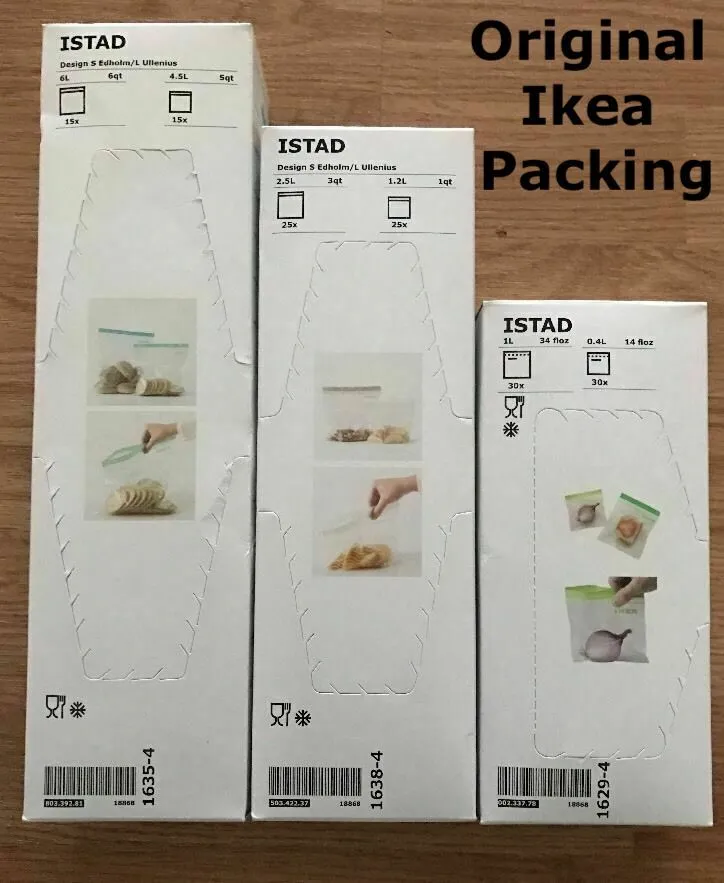 ISTAD Resealable bag, patterned red/pink, 3/1 qt - IKEA