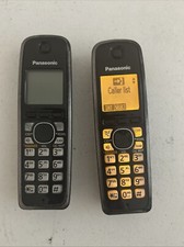 2 Used Panasonic KX-TGA410B Wireless Headset BATTERY NOT INCLUDED Both Power On