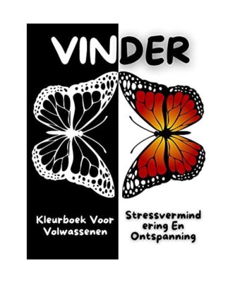 Vlinder Kleurboek Voor Volwassenen, Stressvermindering En Ontspanning: Verbazing