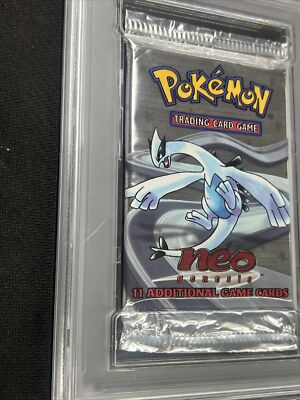 Pokemon WOTC Neo Genesis Unlimited Booster Pack Sealed Lugia PSA