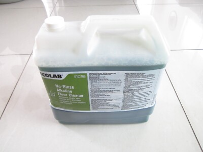 Ecolab 6102106 No Rinse Alkaline Floor Cleaner. 2.5 Gallon