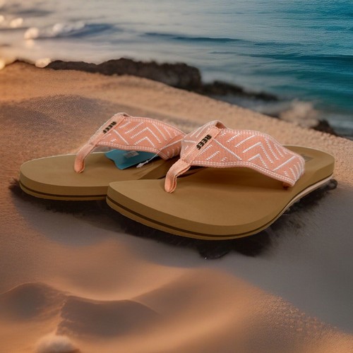 Reef Women’s Spring Woven Flip Flop Sandals - Peach Parfait - Size 10