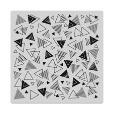 Hero Arts "TRIANGLE MIX" Background Cling Bold Prints Stamp 6"x6" 2023