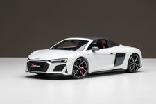 1/18 for KENGFAI for Audi for R8 for Spyder V10 Convertible Sports Car White