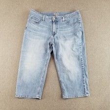 Lee Riders Jeans Women's Size 14 Capri Stretch Comfort Studded Pockets