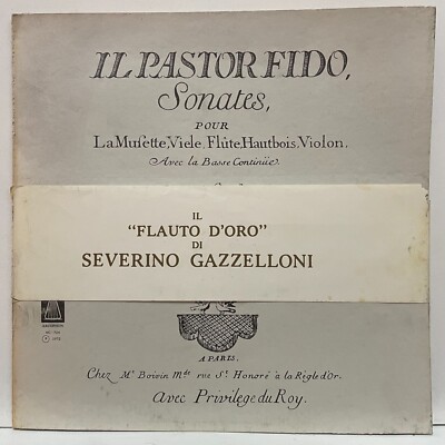 Il Pastor Fido, Sonaten Di. Antonio Vivaldi. Opera XIII; Vinyl LP [unbespielt]