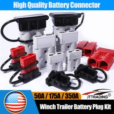 50A/175A/350A Battery Quick Connector Kit Plug Connect Disconnect Winch Trailer