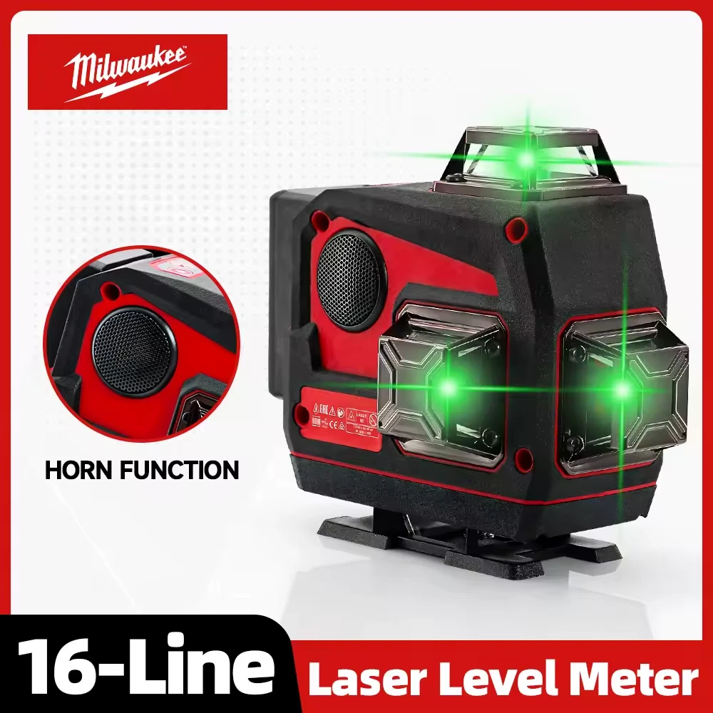 Milwaukee Laser Level Green 16 Lines 4D Self Leveling 360 Horizontal