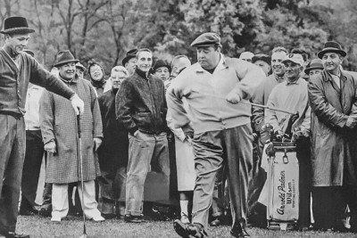 Schauspieler JACKIE GLEASON und ARNOLD PALMER ''And Away We Go'' Druck 4x6 Foto