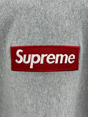 Supreme Red Box Logo Grey Hoodie (FW16) - Size M | eBay Supreme Red Box Logo Grey Hoodie (FW16) - Size M | eBay