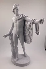 GREEK SCULPTURE APOLLO BELVEDERE  9.8 INCH/250 MM, MUSEUM REPRODUCTION