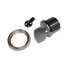 Heavy Duty Mortise Cylinder 1" THUMB-TURN Solid Brass with ring and 2 cam option