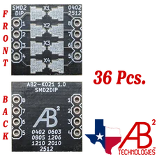 402/0603/0805/1206/1210/2010/2512 Black PCB Adapter Board SMD to DIP Panel of 36