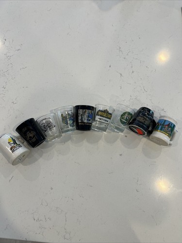 Lot Of Vintage Shot glasses - States, Cities, Sports Teams