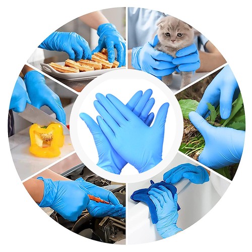 1000THICK Disposable Nitrile Gloves Rubber Blend Powder Free Industrial Mechanic - Picture 12 of 29