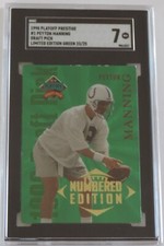 1998 PRESTIGE PEYTON MANNING ROOKIE #D 23 OF 25 LIMITED EDITION GREEN SP SGC 7