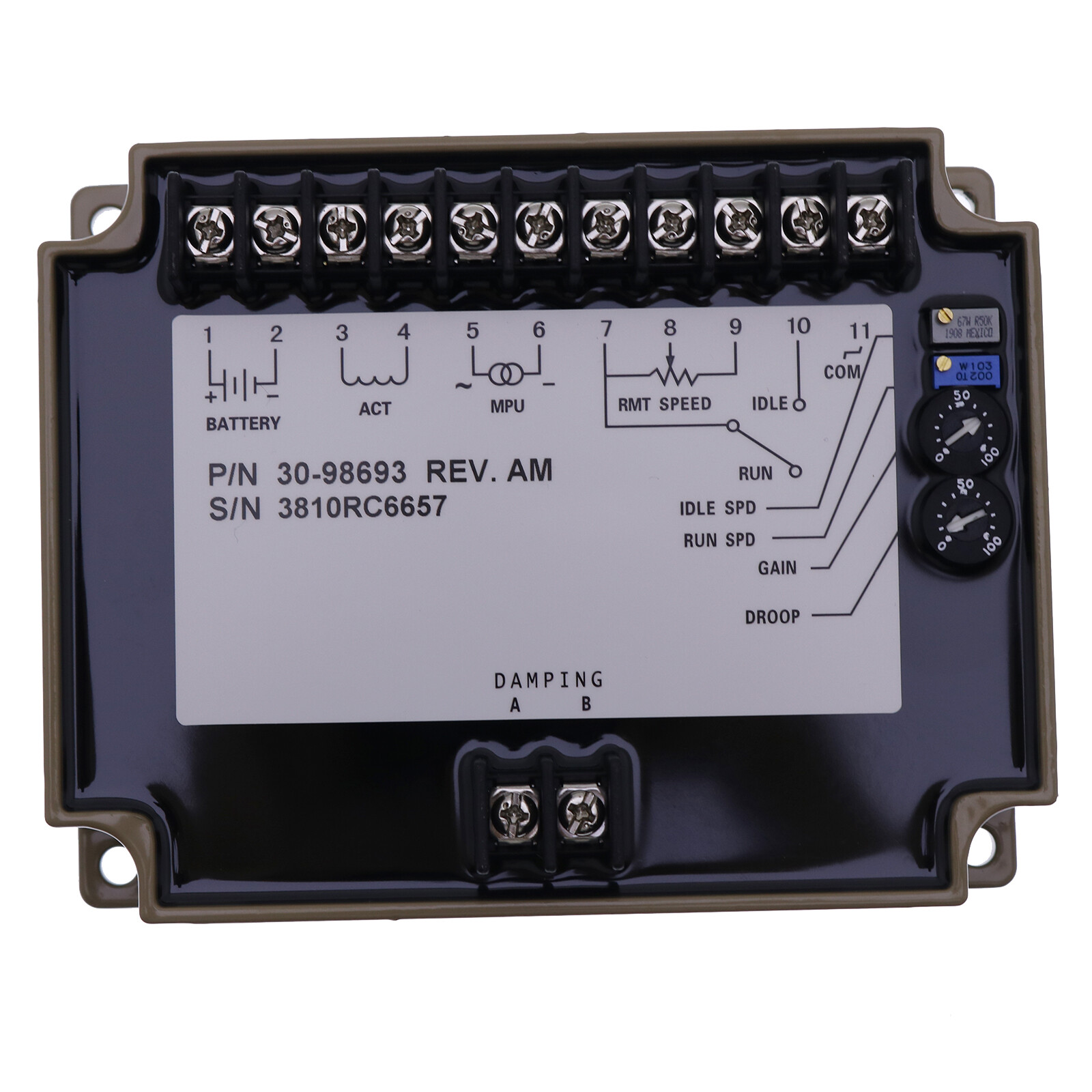 Speed Controller Control Governor 3098693 For Cummins Engine KTA19 QSK19