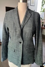 Lafayette Women Linen Cotton Silk Wrinkled Texture Summer Jacket Size 8 Nwt