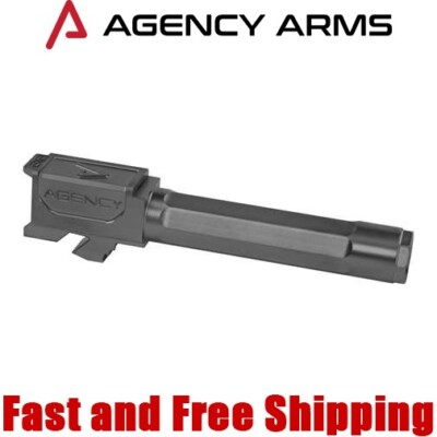 Agency Arms Premier Line Match Fluted Barrel for Glock 19 Gen 1- 4 Black DLC