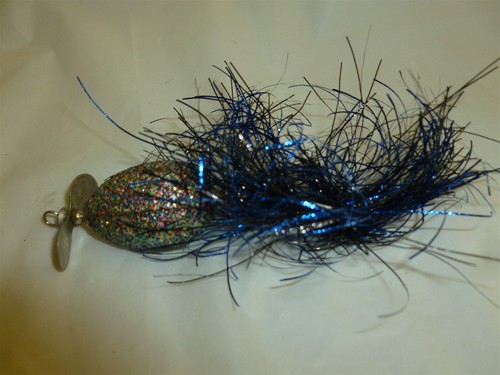  Esca da pesca arte popolare in legno 1-1/2 pollice finitura scintillante lotto 7-595 - Foto 12 di 12