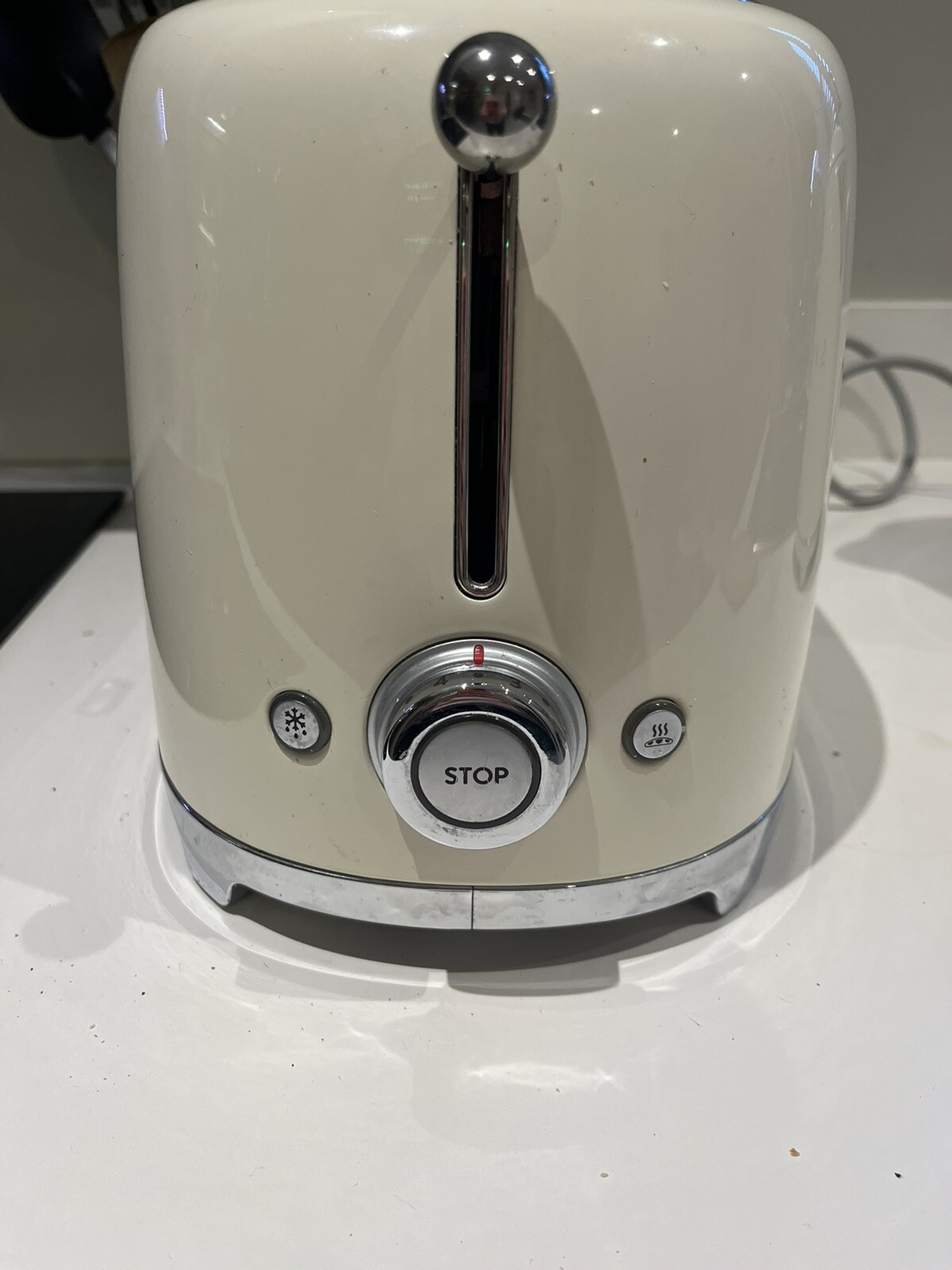 SMEG 4 slice long slot toaster TSF02CRUK & matching kettle KLF03CRUK