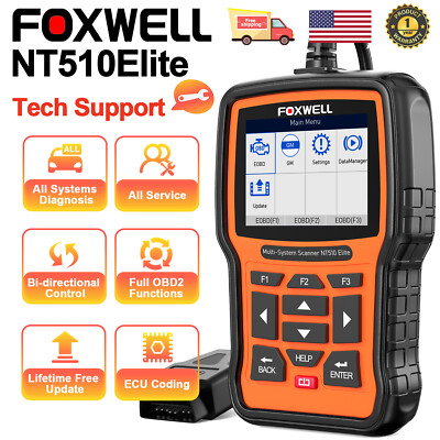 FOXWELL NT510 Elite For Porsche Bidirectional Diagnostic Scan Tool All Systems