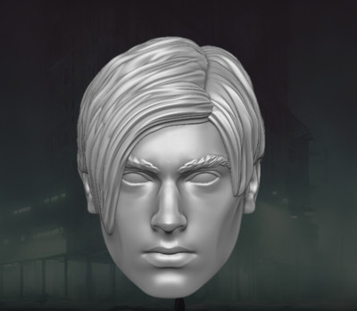 Leon S Kennedy Resident Evil 1:6 scale custom unpainted Head 12'' Action Figure
