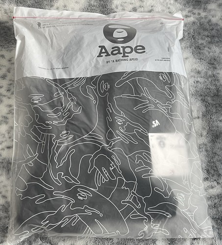 Size XL Aape by *A Bathing Ape Basic Hooded Sweater Black M7581XXK - Picture 8 of 10