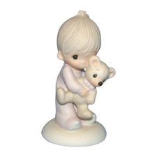 VTG Precious Moments Figurines E-1372/B Jesus Loves Me Boy Collectors Gift 1977