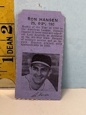June 25, 1963 Chicago White Sox v Yankees Baseball Ticket Stub: Ron Hansen Photo