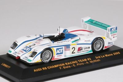 【AUDI R8 CHAMPION RACING TEAM #2】Le Mans Audi R8 Champion Racing Team #2 3rd Le Mans 2005 IXO 1:43 NEU OVP