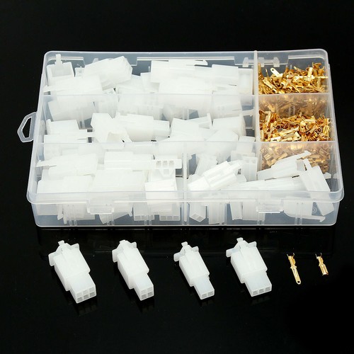 Motorcycle Electric Terminal Plug Circuit Kit 380PCS 2 3 4 6 Pin Wire Connector - Picture 2 of 6