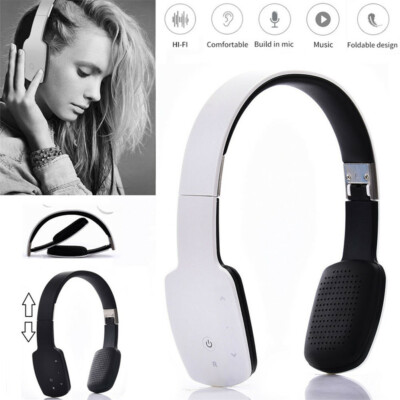 Bluetooth Headset Stereo Headphone Hands-free Sport Gaming
