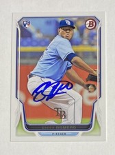 Enny Romero Signed Bowman #217 2014 RC Card Tampa Bay Devil Rays Auto MLB RAD