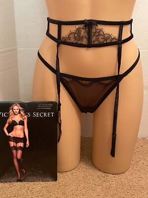 garter belt stocking set victoria secret Glossy Nylon Garter Belt & Stocking Set