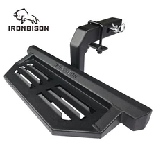 IRONBISON Universal Rear Hitch Step For 2" Hitch Receivers with 5" Drop Step BLK