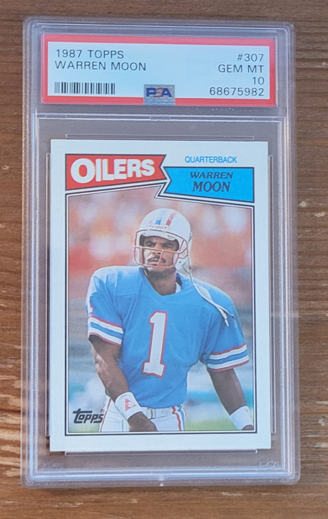 1987 Topps #307 Warren Moon PSA 10 Houston Oilers (UCSC_C)