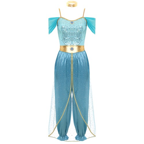 Womens Costume Metallic Dancewear Sleeveless Belly Performance Cosplay Sequin - Picture 39 of 44