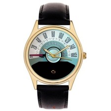 Vintage Mustang Car Speedometer Art Solid Brass Automobile Enthusiasts Watch
