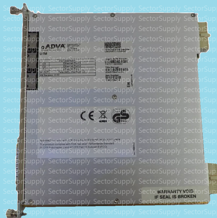 1063708414 WOCUAUU FSP 3000 R7 ADVA ADTRAN UTILITY MODULE | eBay