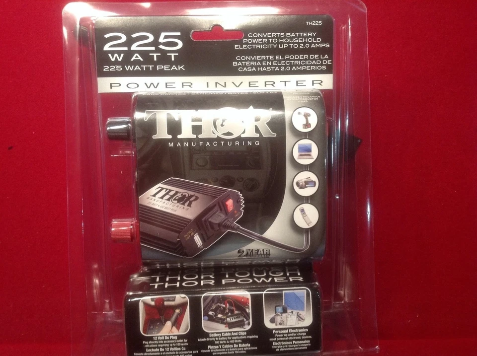 THOR 225 Watt POWER INVERTER 12 VOLT 450 Watt Peak 450W max power - Изображение 4 из 4