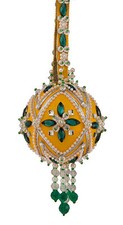 The Cracker Box Inc Christmas Ornament Kit Southwest Yellow w/emerald Accents